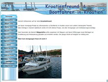 Tablet Screenshot of bootfahren-in-kroatien.de